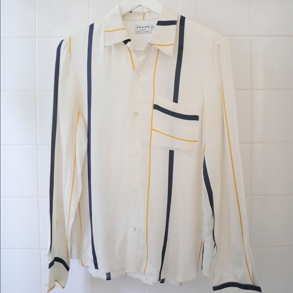Frame Striped Button Up